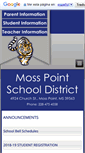 Mobile Screenshot of mosspointschools.org